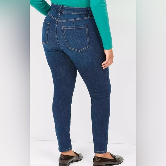 Lane Bryant Signature Fit Skinny Jean Indigo Dark Wash Size 16 Stretch - Picture 2 of 11